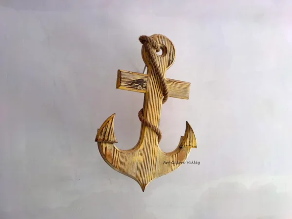 Wooden Nautical Anchor Decor