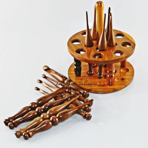 Wooden Ergonomic Crochet Hooks